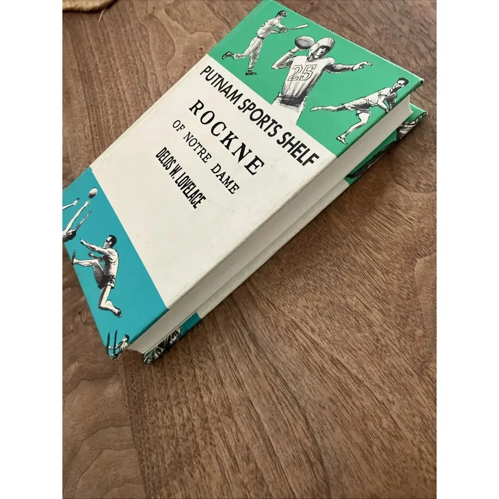 Putnam Sports Shelf Rockne of Notre Dame‎ by Delos Lovelace 1931 HC Vintage